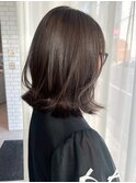 【ChaoMICHI yuika】オリーブアッシュ くびれヘア 透明感 艶髪