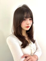 パルス ヨコハマ(PULSE yokohama)&nbsp;ミディアムウルフレイヤーロングハッシュカットくびれヘア