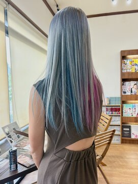 ヘアークルーズピース (hair cruise Piece) ホワイトカラー/インナーカラー