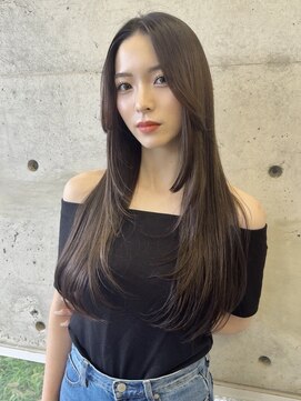 ユイマァル 岡山店(YUIMARL) ハッシュカット20代30代40代ハイレイヤーウルフ柔らかオリーブ