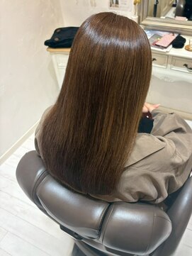 コルテ 倉敷西阿知店(CoRte.) 秋色ツヤ髪/アッシュブラウン/上品ブラウンロング/モテ髪/小顔