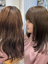 メモリーズ 表参道(Memories)&nbsp;20代30代オリーブグレージュ×レイヤーカットでお洒落に可愛く