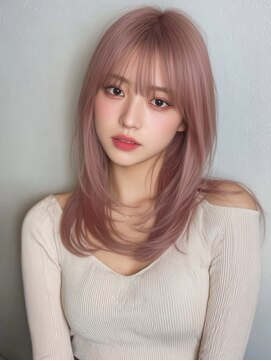 錦糸町◎ブリーチ2回！抜け感ラベンダーピンク　錦糸町北口