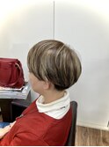白髪ぼかしホワイトハイライト