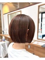 ティーシースペース 元住吉店(T.C.SPACE) 大人可愛いミニボブ×ツヤブラウン