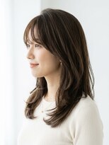 オアシスアヴェダ ザ・ペニンシュラ東京(OASIS AVEDA)&nbsp;セミロングレイヤーニュアンスパーマ日比谷有楽町20代30代40代