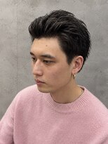 フジヤマバーバーショップ アジト(FUJIYAMA BARBER SHOP ajito)&nbsp;大人サイドパート×かき上げショート メンズ/明石/西明石/大久保