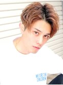 かき上げ前下がりセンターパート ショートレイヤー