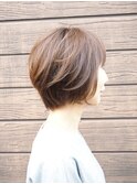【ANTENNA 】シンプルショートボブ×グレージュカラー