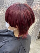 ヘアサロン ドットプラス 町田店(dot. plus) マッシュウルフ×ハイトーンピンク