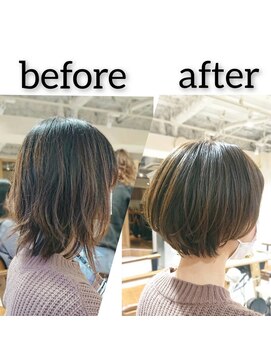 ラボヌール ヘアー エクラ(La Bonheur hair eclat) 丸みショート