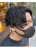 周りと差をつける波巻きセンターパート【藤枝/髪質改善】