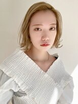 ベイルーム(BAYROOM by HONEY omotesando)&nbsp;【BAYROOM】切りっぱなし外はねボブ×ミルクティーアッシュ