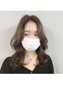 韓国風 顔周りレイヤー