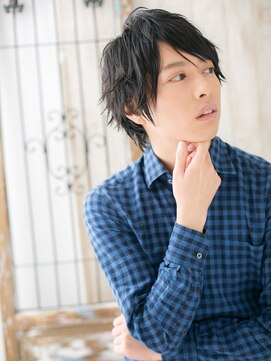 モッズヘア メン 上尾東口店(mod's hair men) ≪mod's men≫くせ毛カットで無造作束感ショートウルフM