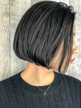 アン たまプラーザ(un) 寒色系立体ダブルカラー【たまプラーザ髪質改善オージュア】