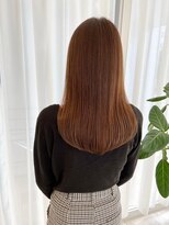 アールヘアーデザイン 藤が丘(r hair design)&nbsp;サラツヤロングベージュカラーブリーチしない透明感カラー