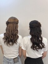 推し活ヘアセット梅田茶屋町Riccoスタイル