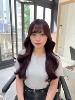 ブレンド 渋谷(BLend)&nbsp;マチルダボブ前髪ハイライトグレージュ