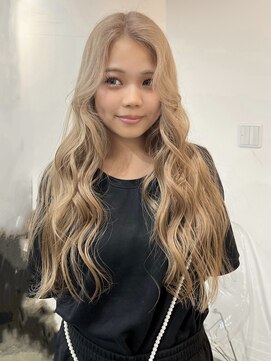 リヴ ウメダ(LIV umeda) ミルクティーベージュ/ブリーチ/ダブルカラー【梅田】