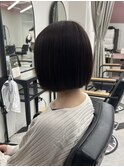 【chome】タッセルボブ 似合わせカット ピンクブラウン