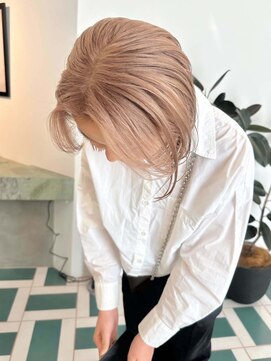 ノエ(noe) ホワイトグレージュ/デジタルパーマ/チェリーブラウン/栄c117