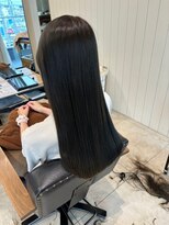 エクファ ヘアエステアンドスパ(ex-fa hair esthe&spa) ホワイトグレージュ/デジタルパーマ/チェリーブラウン/南草津
