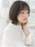 ★似合わせカットグレージュ小顔くびれボブウルフ30代40代★1