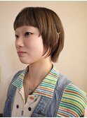 マッシュレイヤーボブ/重ため前髪