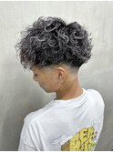 ホワイトメッシュ×スペインカール