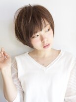 ロミー 本厚木(ROMMY.) 大人可愛い☆マッシュボブ前髪ありくすみベージュショート本厚木