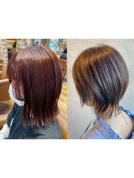 顔周りカット×縮毛矯正で小顔効果UP＊[我孫子/ハイライト/ブリーチ/デジタルパーマ/メンズパーマ/学割U24]