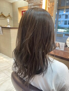 髪質改善/顔周りレイヤーカット/グレージュ[千葉/千葉駅]