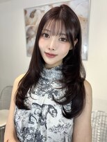 オニキス(ONYX)&nbsp;C41ケラチン髪質改善ラベンダーブラウン韓国レイヤー