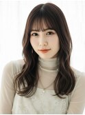 学生20代30代◎前髪あり清楚系ニュアンスウェーブロング越谷