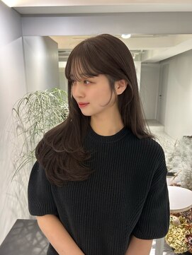 ブラン(Blanc Aoyama) レイヤーカット/顔まわりカット/ブリーチなし/ボブ/ミディアム