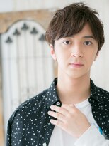 モッズヘアメン 札幌月寒店(mod's hair men)&nbsp;前髪パーマカジュアルダークアッシュ七三メンズショートq札幌