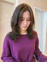 オン キャナルシティ博多前店(on) 【晴音】ミディアムレイヤー/アッシュブラウン/30代