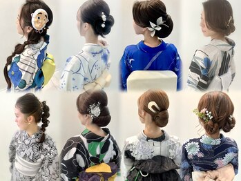 リア(LIAH)の写真/【堺筋本町4分】《7/25限定★持込浴衣着付け+ヘアセット￥5500》女性スタッフが担当◎[大阪天満宮まで2駅]