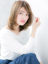 アルバハナレ 横浜(αlba HANARE)&nbsp;関内/髪質改善/流しバング☆ハイトーンカラー☆ミレイヤーボブp