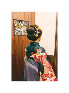 シェリー(Cherie) 袴 日本髪 着付け