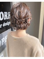フィオーレ ヘアデザイン(FIORE hair design)&nbsp;ギブソンタック/お呼ばれヘア