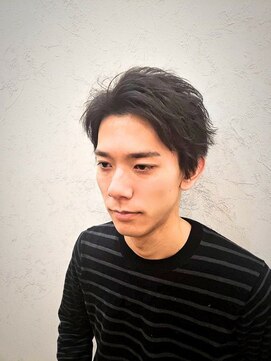 カルム 西日暮里(Calme) かき上げアップバングショート/センターパート/コンマヘア