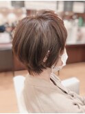 3D前下がりショートボブ