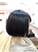きりっぱなしあごラインボブ