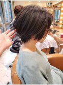 浦和ショートヘアショートカット韓国白髪ぼかし白髪染めボブ