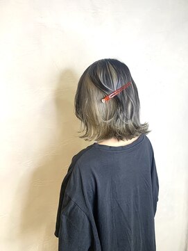 アンジェリカラボ 梅田店(ANGELICA LABO) 【Angelica川又】大人可愛いゆる巻きボブインナーグレージュ