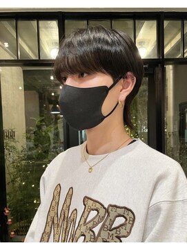 ベル 新宿(Belle) お客様ヘア】黒髪パーマ無しでもかっこいいシースルーマッシュ