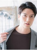 ビジネスでも◎涼しげなアップバング黒髪メンズショートS北浦和