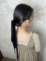 プライズ アイリス 池袋東口店(prize Iris)&nbsp;ヘアアレンジ結婚式成人式卒業式池袋リボンアレンジ